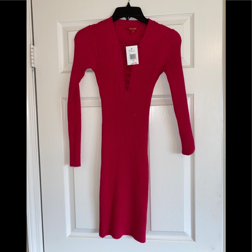 A tight fitting sweater dress 💞